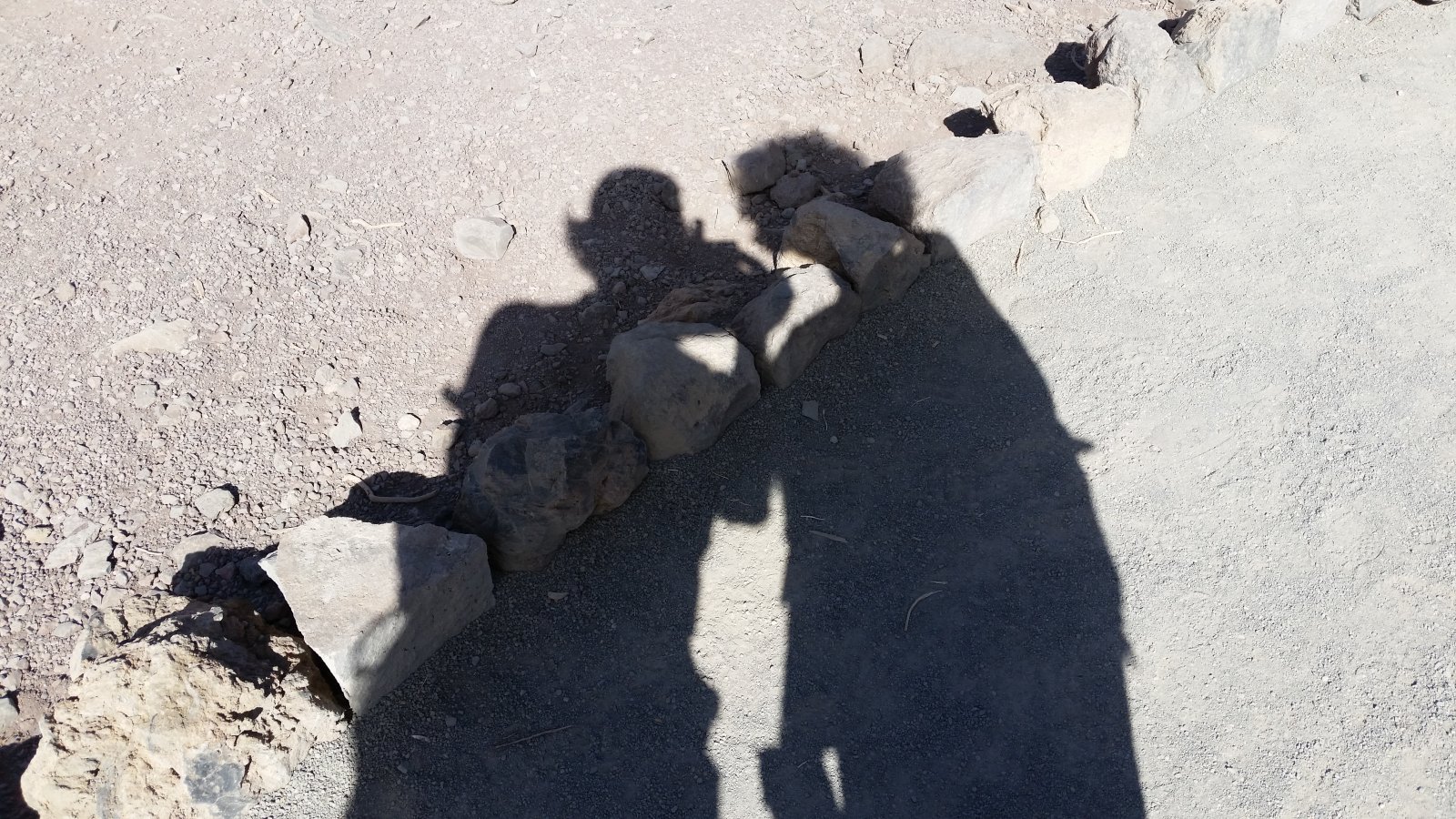 Wandeling op de lavavlakten van El Teide. Selfie, soort van